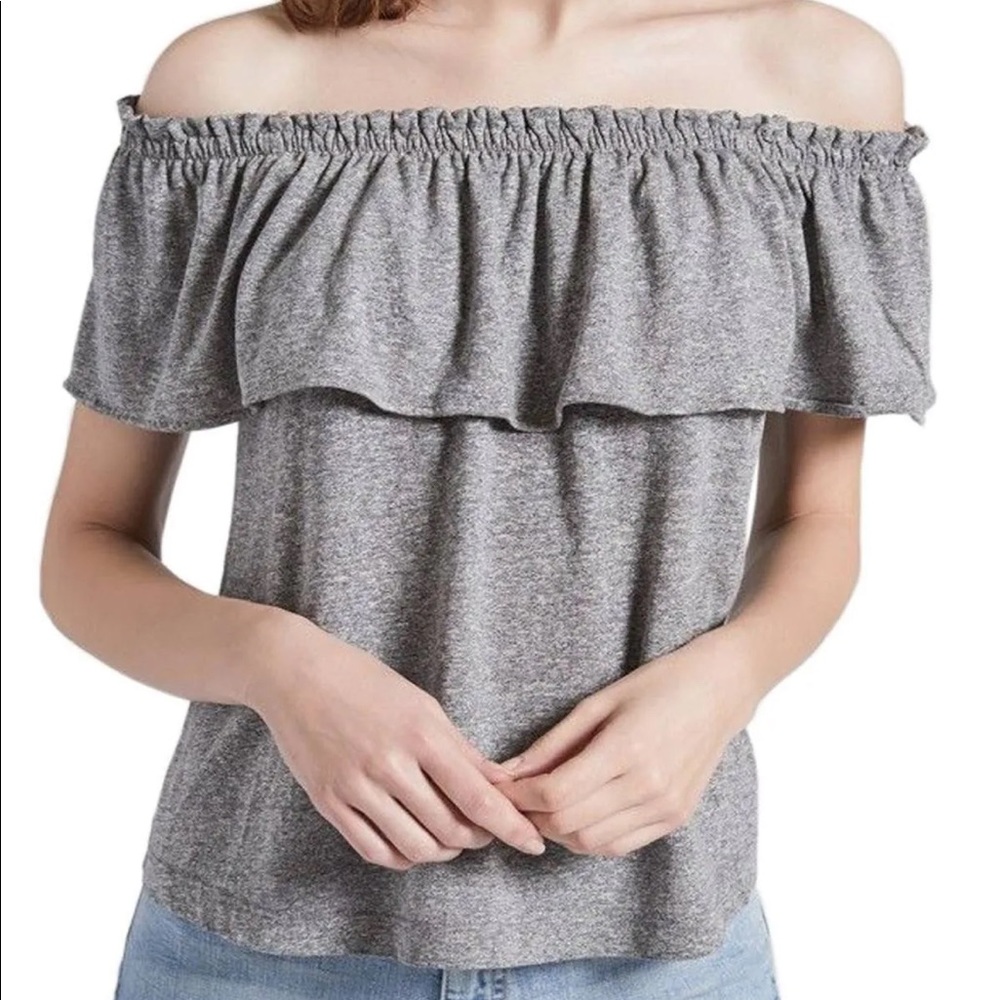Current/Elliott Off the Shoulder Ruffle Top | Size 1